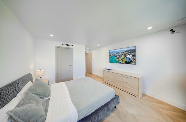 901 E Camino Real Unit 2A, Boca Raton, FL 33432 - bedroom featuring baseboards and recessed lighting