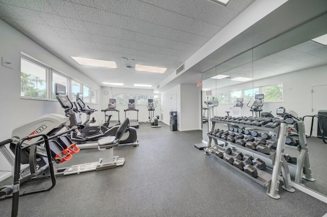 901 E Camino Real Unit 2A, Boca Raton, FL 33432 - exercise room with plenty of natural light