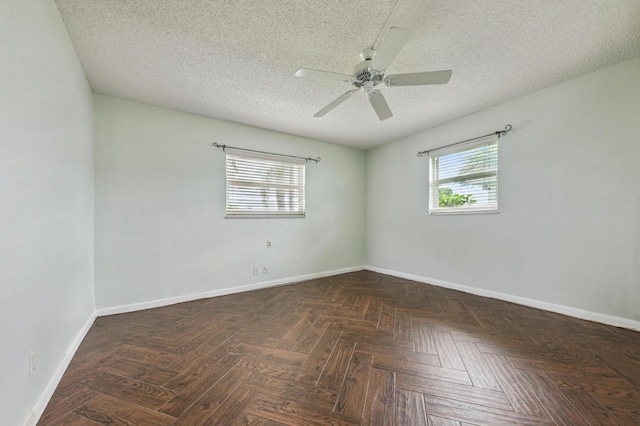 1803 SW 5th Ave, Boynton Beach, FL 33426 - unfurnished room with baseboards, ceiling fan, and a textured ceiling