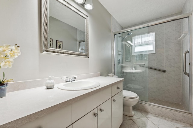 1803 SW 5th Ave, Boynton Beach, FL 33426 - bathroom with toilet, vanity, and a stall shower