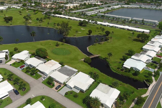 1803 SW 5th Ave, Boynton Beach, FL 33426 - aerial overview of property's location featuring a large body of water and nearby suburban area