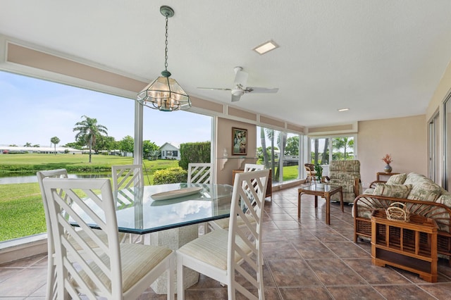 1803 SW 5th Ave, Boynton Beach, FL 33426 - sunroom / solarium featuring a water view