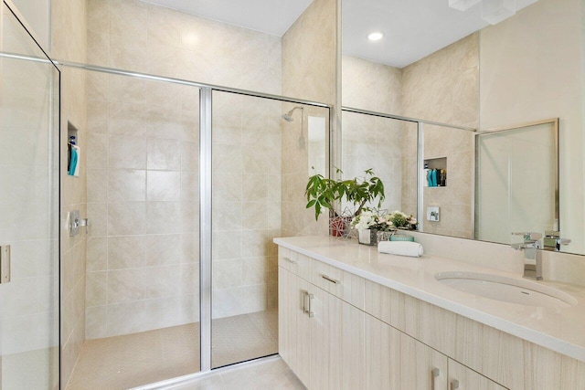 983 Hookline Cir, The Acreage, FL 33470 - full bathroom with a shower stall and vanity