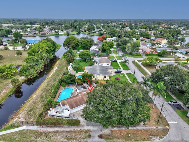 201 Rex Ct, Palm Springs, FL 33461 - aerial view of residential area with a nearby body of water