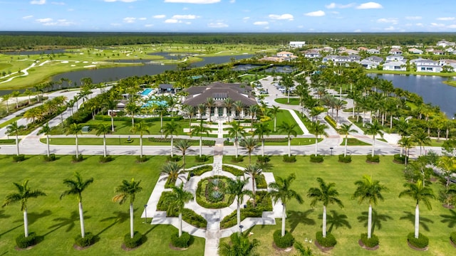 10803 Stellar Cir, Palm Beach Gardens, FL 33412 - aerial perspective of suburban area with a large body of water and a local golf course