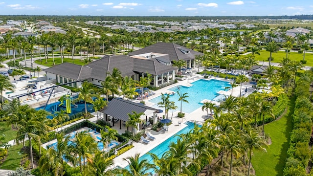 10803 Stellar Cir, Palm Beach Gardens, FL 33412 - aerial view of residential area featuring a pool