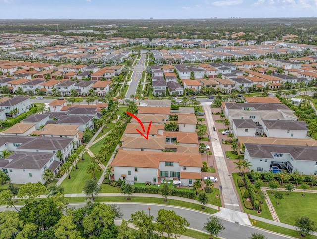13291 Machiavelli Way, Palm Beach Gardens, FL 33418 - aerial view of property and surrounding area with nearby suburban area