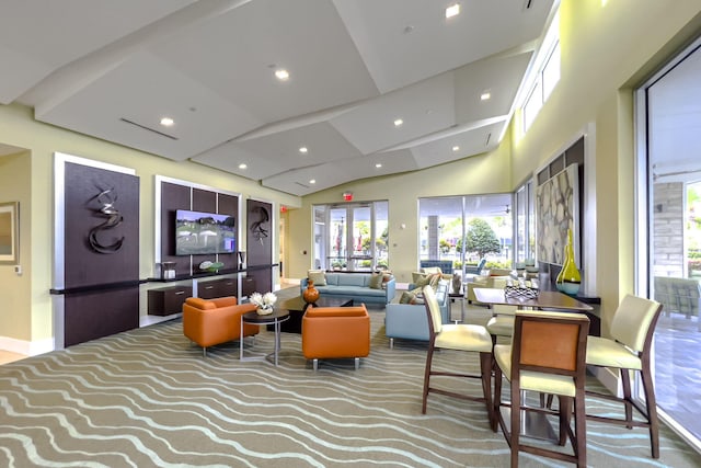 13291 Machiavelli Way, Palm Beach Gardens, FL 33418 - community lobby featuring vaulted ceiling and recessed lighting
