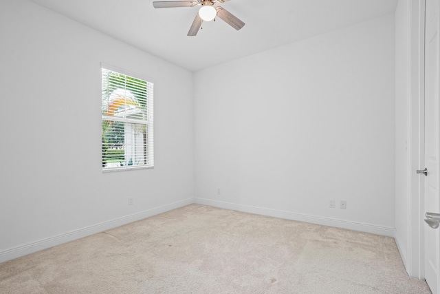 24038 SW Firenze Way, Port Saint Lucie, FL 34986 - empty room featuring carpet flooring, a ceiling fan, and baseboards