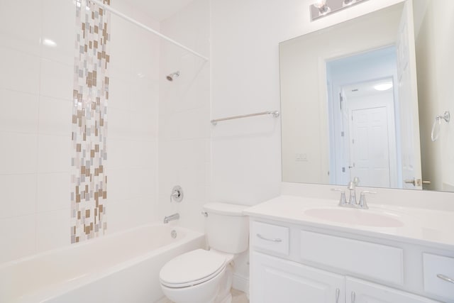 24038 SW Firenze Way, Port Saint Lucie, FL 34986 - bathroom featuring vanity, toilet, and shower / tub combo