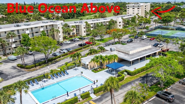 2430 Deer Creek Country Club Blvd Unit 205-2, Deerfield Beach, FL 33442 - bird's eye view of a pool area