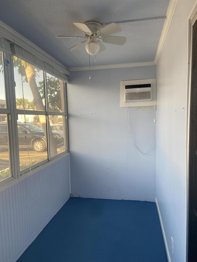 294 Brittany Unit G, Delray Beach, FL 33446 - unfurnished sunroom with a wall unit AC