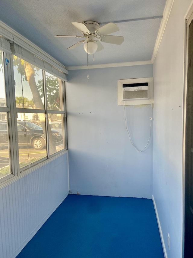 294 Brittany Unit G, Delray Beach, FL 33446 - unfurnished sunroom featuring a wall mounted AC