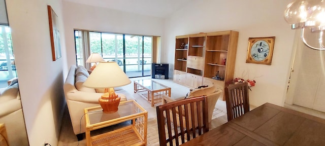 3710 English Rd Unit A, Lake Worth, FL 33467 - living room with a chandelier and a towering ceiling