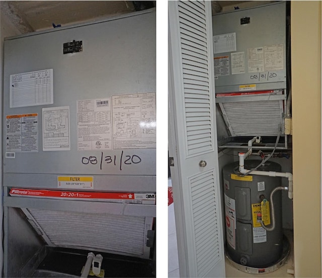 804 Sky Pine Way Unit C, Greenacres, FL 33415 - utilities featuring water heater and heating unit