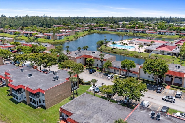 117 Lake Dora Dr, West Palm Beach, FL 33411 - bird's eye view of a large body of water and a pool area