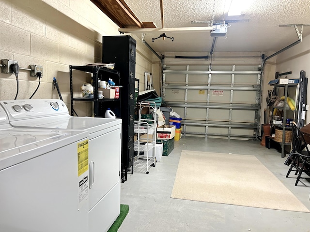 4940 Hawkwood Way Unit A, Boynton Beach, FL 33436 - garage featuring washer and dryer and a garage door opener