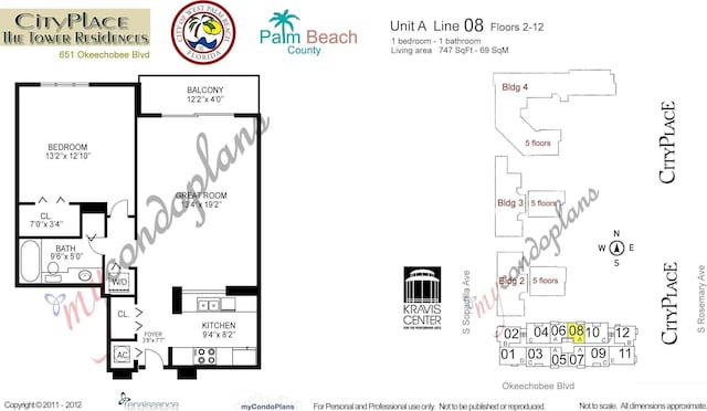 651 Okeechobee Blvd Unit 408, West Palm Beach, FL 33401 - room layout