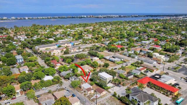 701 S J St, Lake Worth Beach, FL 33460 - aerial perspective of suburban area with a nearby body of water