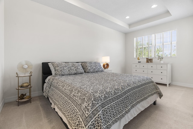 2757 Wymberly Dr, Jupiter, FL 33458 - bedroom featuring light colored carpet, baseboards, recessed lighting, and a raised ceiling