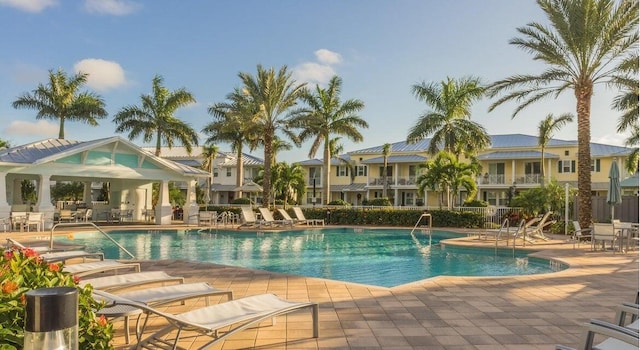 2757 Wymberly Dr, Jupiter, FL 33458 - community pool with a gazebo and a patio area