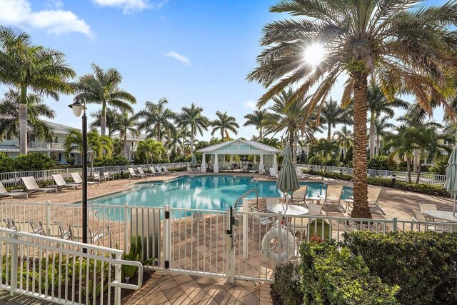 2757 Wymberly Dr, Jupiter, FL 33458 - community pool featuring a patio and a gazebo