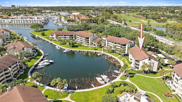 1124 Marine Way W D2R + Boat Slip 19, North Palm Beach, FL 33408 - drone / aerial view of a nearby body of water