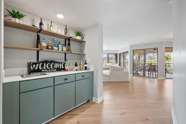 1124 Marine Way W D2R + Boat Slip 19, North Palm Beach, FL 33408 - indoor bar featuring baseboards and light wood finished floors