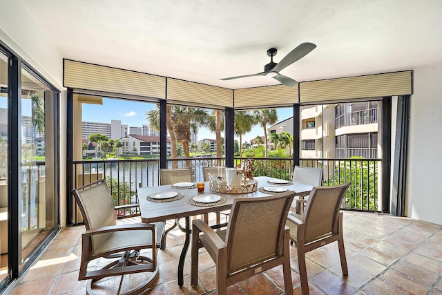 1124 Marine Way W D2R + Boat Slip 19, North Palm Beach, FL 33408 - sunroom with a water view