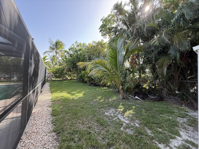 1810 Eucalyptus Ave, Fort Pierce, FL 34949 - view of yard featuring a lanai