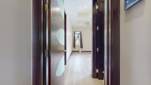 401 SE Verada Ave, Port Saint Lucie, FL 34983 - corridor featuring light wood-type flooring