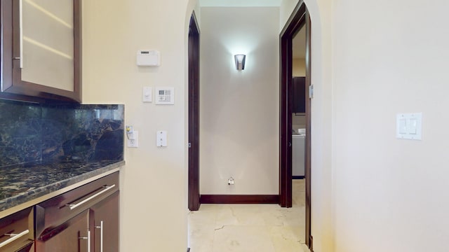 401 SE Verada Ave, Port Saint Lucie, FL 34983 - corridor with arched walkways and baseboards