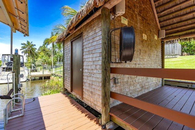 401 SE Verada Ave, Port Saint Lucie, FL 34983 - dock area with a water view
