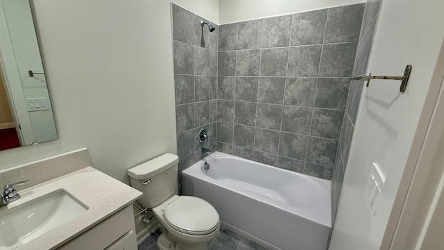 6159 Peaceful Park Way, Clermont, FL 34714 - bathroom featuring vanity, shower / bathtub combination, and toilet