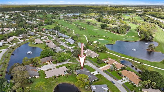 6170 Brandon St, Palm Beach Gardens, FL 33418 - aerial view of property and surrounding area with a large body of water, nearby suburban area, and a golf club