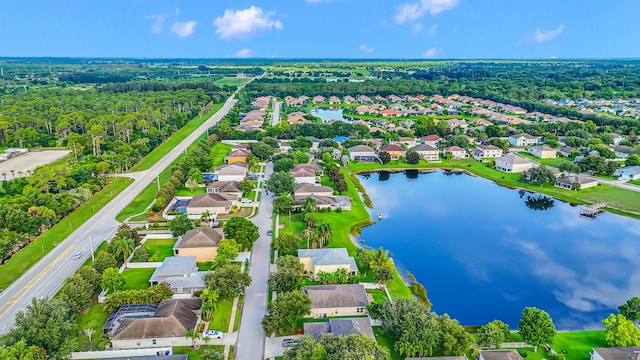 6057 Ridgelake Cir, Vero Beach, FL 32967 - aerial view of residential area featuring a nearby body of water