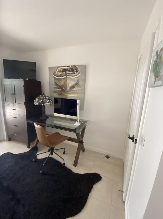 9124 Sun Terrace Cir Unit D, West Palm Beach, FL 33403 - office space with light tile patterned floors and baseboards