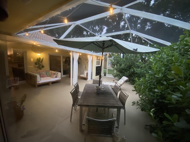 9124 Sun Terrace Cir Unit D, West Palm Beach, FL 33403 - view of patio with a lanai