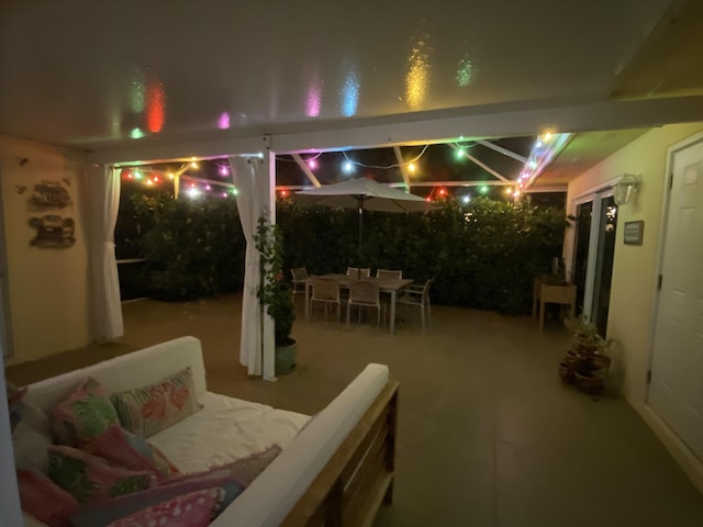 9124 Sun Terrace Cir Unit D, West Palm Beach, FL 33403 - patio at twilight with a patio area and outdoor dining space