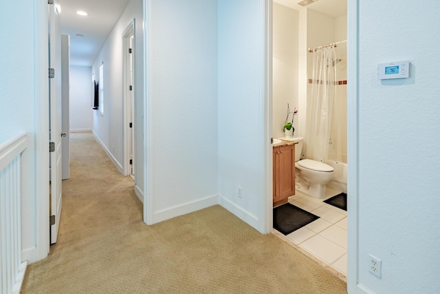 2812 Eagle Rock Cir Unit 902, West Palm Beach, FL 33411 - hallway featuring light carpet