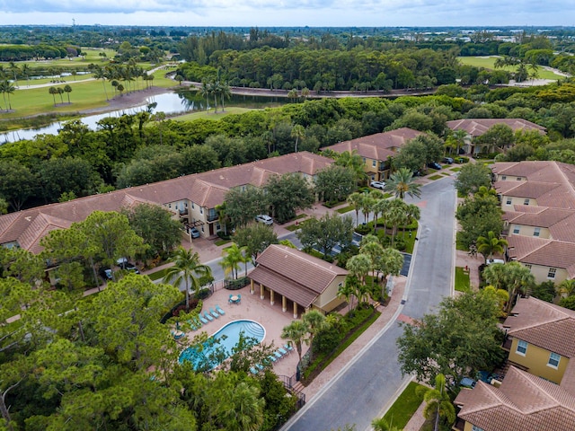 2812 Eagle Rock Cir Unit 902, West Palm Beach, FL 33411 - aerial view of residential area with a nearby body of water and a pool