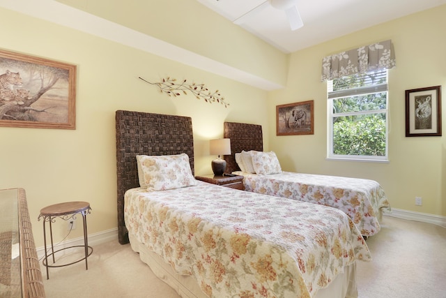 10120 Inverness Way, Port Saint Lucie, FL 34986 - bedroom featuring light colored carpet, baseboards, and ceiling fan