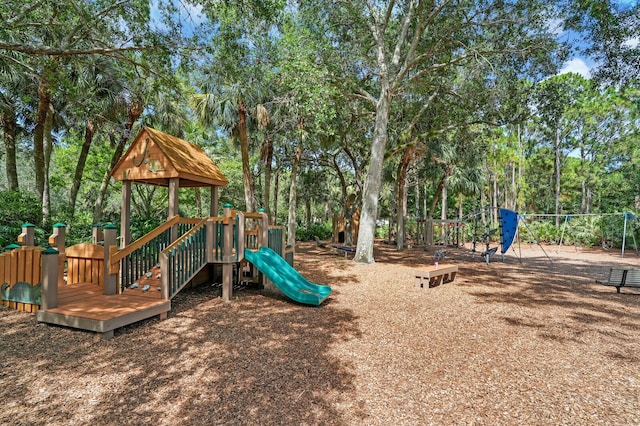 6845 Big Cypress Dr, Jupiter, FL 33458 - community playground featuring view of wooded area