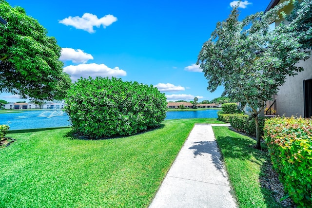 8641 Boca Glades D Blvd W Unit D, Boca Raton, FL 33434 - view of green lawn with a water view
