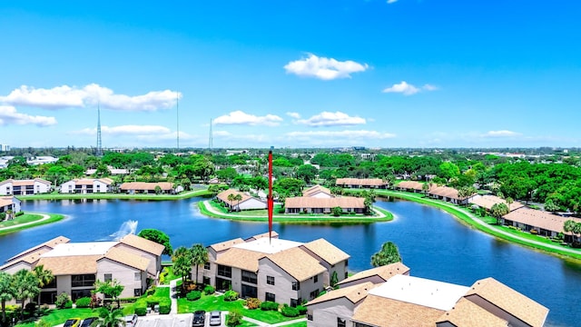 8641 Boca Glades D Blvd W Unit D, Boca Raton, FL 33434 - aerial view of residential area featuring a large body of water