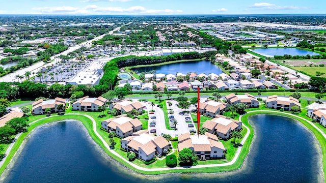 8641 Boca Glades D Blvd W Unit D, Boca Raton, FL 33434 - aerial view of property's location with nearby suburban area and a nearby body of water