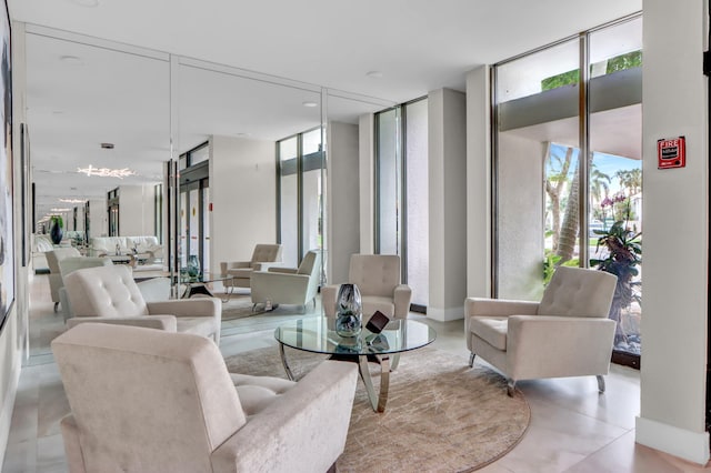 1841 Bridgewood Dr, Boca Raton, FL 33434 - lobby featuring a wall of windows