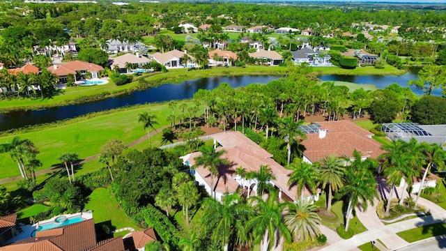 1186 Breakers W Blvd, West Palm Beach, FL 33411 - aerial view of residential area featuring a nearby body of water