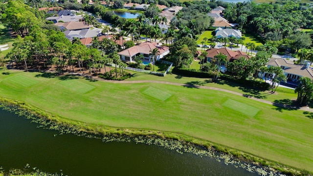 1186 Breakers W Blvd, West Palm Beach, FL 33411 - aerial view of residential area with a golf course and a nearby body of water