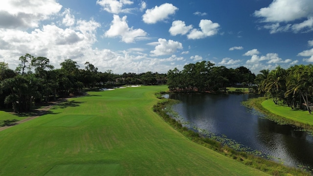 1186 Breakers W Blvd, West Palm Beach, FL 33411 - view of property's community with a water view, view of golf course, and view of wooded area
